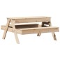 vidaXL Mesa de pícnic con arenero para niños madera maciza de pino vidaXL Mesa de pícnic con arenero para niños madera maciza de pino