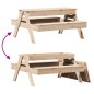 vidaXL Mesa de pícnic con arenero para niños madera maciza de pino vidaXL Mesa de pícnic con arenero para niños madera maciza de pino