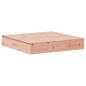 vidaXL Arenero con tapa madera maciza Douglas 111x111x19,5 cm vidaXL Arenero con tapa madera maciza Douglas 111x111x19,5 cm