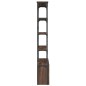 vidaXL Estantería madera ingeniería y metal marrón roble 100x26x180 cm vidaXL Estantería madera ingeniería y metal marrón roble 100x26x180 cm