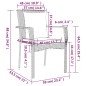 vidaXL Set comedor jardín 7 pzas y cojines ratán sintético gris vidaXL Set comedor jardín 7 pzas y cojines ratán sintético gris