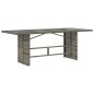 vidaXL Set comedor jardín 9 pzas y cojines ratán sintético gris vidaXL Set comedor jardín 9 pzas y cojines ratán sintético gris