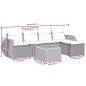 vidaXL Juego de sofás jardín con cojines 6 pzas ratán sintético beige vidaXL Juego de sofás jardín con cojines 6 pzas ratán sintético beige