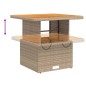 vidaXL Set comedor de jardín 5 pzas con cojines ratán sintético beige vidaXL Set comedor de jardín 5 pzas con cojines ratán sintético beige