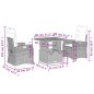 vidaXL Set comedor de jardín 3 pzas con cojines ratán sintético beige vidaXL Set comedor de jardín 3 pzas con cojines ratán sintético beige