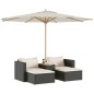 vidaXL Set sofás jardín y cojines 5 pzas ratán sintético acacia negro vidaXL Set sofás jardín y cojines 5 pzas ratán sintético acacia negro