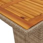 vidaXL Set comedor de jardín 7 pzas con cojines ratán sintético beige vidaXL Set comedor de jardín 7 pzas con cojines ratán sintético beige