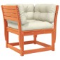 vidaXL Set muebles jardín 5 pzas con cojines madera pino marrón cera vidaXL Set muebles jardín 5 pzas con cojines madera pino marrón cera