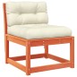 vidaXL Set muebles jardín 5 pzas con cojines madera pino marrón cera vidaXL Set muebles jardín 5 pzas con cojines madera pino marrón cera