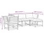 vidaXL Set muebles jardín 5 pzas con cojines madera pino marrón cera vidaXL Set muebles jardín 5 pzas con cojines madera pino marrón cera
