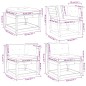 vidaXL Set muebles jardín 5 pzas con cojines madera pino marrón cera vidaXL Set muebles jardín 5 pzas con cojines madera pino marrón cera