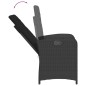 vidaXL Set de comedor de jardín 7 pzas y cojines ratán sintético negro vidaXL Set de comedor de jardín 7 pzas y cojines ratán sintético negro