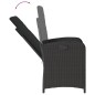 vidaXL Set de comedor de jardín 7 pzas y cojines ratán sintético negro vidaXL Set de comedor de jardín 7 pzas y cojines ratán sintético negro