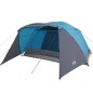 vidaXL Tienda de campaña 6 personas tafetán 190T azul 412x370x190 cm