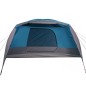 vidaXL Tienda de campaña 6 personas tafetán 190T azul 412x370x190 cm