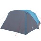 vidaXL Tienda de campaña 6 personas tafetán 190T azul 412x370x190 cm