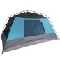 vidaXL Tienda de campaña 6 personas tafetán 190T azul 412x370x190 cm