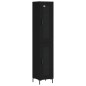 vidaXL Aparador de madera contrachapada negro 34,5x34x180 cm vidaXL Aparador de madera contrachapada negro 34,5x34x180 cm