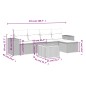 vidaXL Set de sofás de jardín 6 piezas y cojines ratán sintético negro vidaXL Set de sofás de jardín 6 piezas y cojines ratán sintético negro