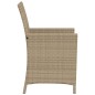vidaXL Sillas y mesita de jardín 3 piezas ratán sintético cojín beige vidaXL Sillas y mesita de jardín 3 piezas ratán sintético cojín beige