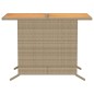 vidaXL Sillas y mesita de jardín 3 piezas ratán sintético cojín beige vidaXL Sillas y mesita de jardín 3 piezas ratán sintético cojín beige