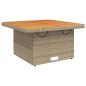 vidaXL Set comedor de jardín 5 pzas con cojines ratán sintético beige vidaXL Set comedor de jardín 5 pzas con cojines ratán sintético beige
