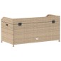 vidaXL Banco con almacenaje acacia ratán PE beige mezcla 100x50x52 cm vidaXL Banco con almacenaje acacia ratán PE beige mezcla 100x50x52 cm