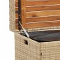 vidaXL Banco con almacenaje acacia ratán PE beige mezcla 100x50x52 cm vidaXL Banco con almacenaje acacia ratán PE beige mezcla 100x50x52 cm