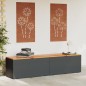 vidaXL Caja de almacenaje jardín madera acacia ratán negro 220x50x54cm vidaXL Caja de almacenaje jardín madera acacia ratán negro 220x50x54cm