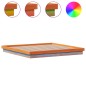 vidaXL Estructura de cama LED madera maciza pino marrón cera 180x200cm vidaXL Estructura de cama LED madera maciza pino marrón cera 180x200cm