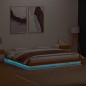 vidaXL Estructura de cama LED madera maciza pino marrón cera 180x200cm vidaXL Estructura de cama LED madera maciza pino marrón cera 180x200cm