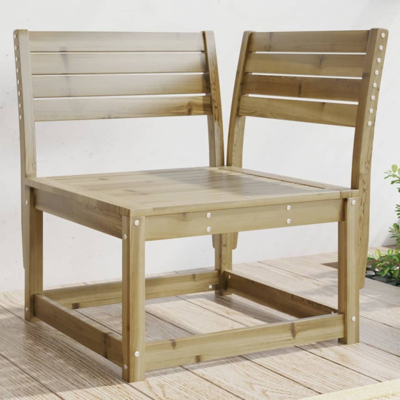 vidaXL Sofá esquinero de jardín madera de pino impregnada 73x73x78 cm vidaXL Sofá esquinero de jardín madera de pino impregnada 73x73x78 cm