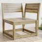 vidaXL Sofá esquinero de jardín madera de pino impregnada 73x73x78 cm vidaXL Sofá esquinero de jardín madera de pino impregnada 73x73x78 cm