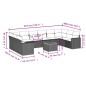 vidaXL Set de sofás de jardín 11pzas con cojines ratán sintético beige vidaXL Set de sofás de jardín 11pzas con cojines ratán sintético beige