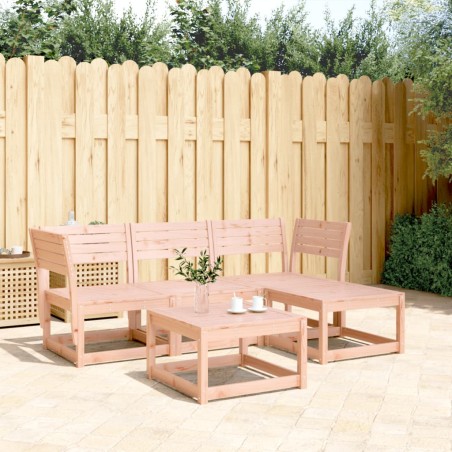 vidaXL Juego de muebles de jardín 4 pzas madera maciza abeto Douglas
