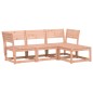 vidaXL Juego de muebles de jardín 4 pzas madera maciza abeto Douglas