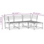 vidaXL Juego de muebles de jardín 4 pzas madera maciza abeto Douglas