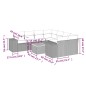 vidaXL Set de sofás de jardín 8 piezas y cojines ratán sintético negro vidaXL Set de sofás de jardín 8 piezas y cojines ratán sintético negro