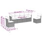 vidaXL Set sofás de jardín 6 piezas y cojines ratán sintético marrón vidaXL Set sofás de jardín 6 piezas y cojines ratán sintético marrón