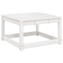 vidaXL Taburete de jardín madera maciza de pino blanco