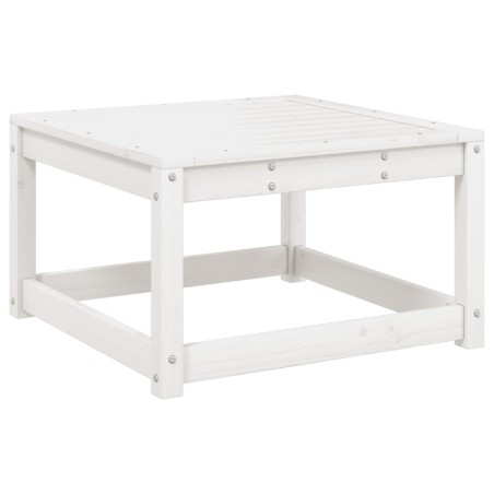 vidaXL Taburete de jardín madera maciza de pino blanco