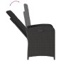 vidaXL Set de comedor de jardín 9 pzas y cojines ratán sintético negro vidaXL Set de comedor de jardín 9 pzas y cojines ratán sintético negro
