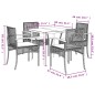 vidaXL Set comedor de jardín 5 pzas con cojines ratán sintético beige vidaXL Set comedor de jardín 5 pzas con cojines ratán sintético beige