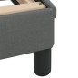 vidaXL Estructura de cama con cabecero de tela gris oscuro 140x190 cm