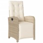vidaXL Set comedor de jardín 9 pzas con cojines ratán sintético beige vidaXL Set comedor de jardín 9 pzas con cojines ratán sintético beige