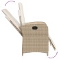 vidaXL Set comedor de jardín 9 pzas con cojines ratán sintético beige vidaXL Set comedor de jardín 9 pzas con cojines ratán sintético beige