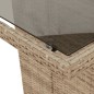 vidaXL Set comedor de jardín 9 pzas con cojines ratán sintético beige vidaXL Set comedor de jardín 9 pzas con cojines ratán sintético beige