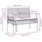 vidaXL Set comedor de jardín 5 piezas con cojines ratán sintético gris vidaXL Set comedor de jardín 5 piezas con cojines ratán sintético gris