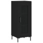 vidaXL Aparador de madera contrachapada negro 34,5x34x180 cm vidaXL Aparador de madera contrachapada negro 34,5x34x180 cm