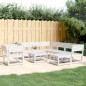 vidaXL Juego de muebles de jardín 8 piezas madera maciza de pino vidaXL Juego de muebles de jardín 8 piezas madera maciza de pino